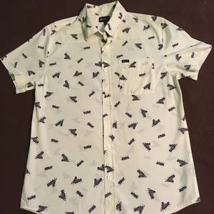 Matix “Mating Flies” Short Sleeve Button Shirt S